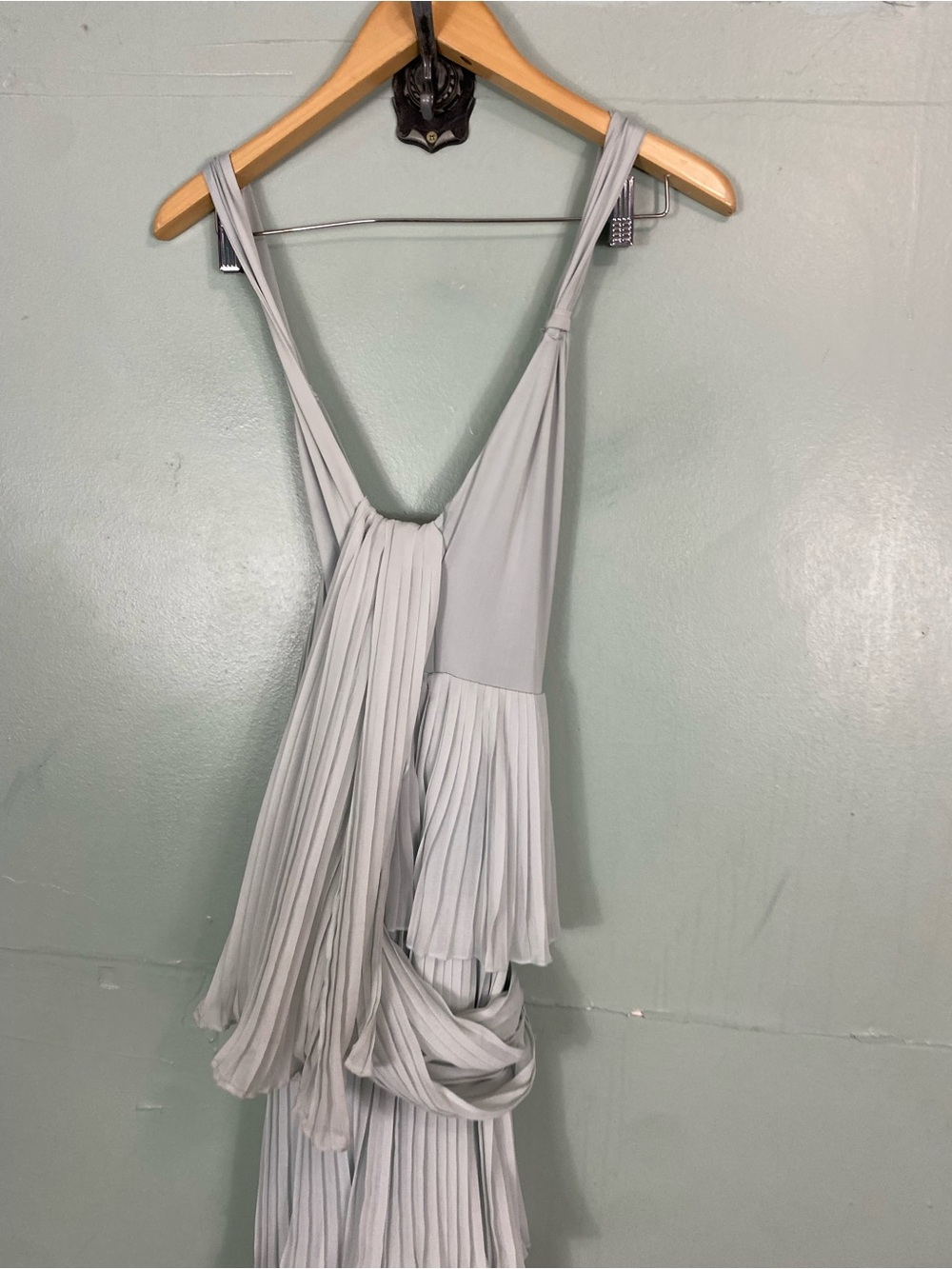 Free People Sola Maxi Dress Pleated Blur Stretchy Medium - Picture 5 of 8